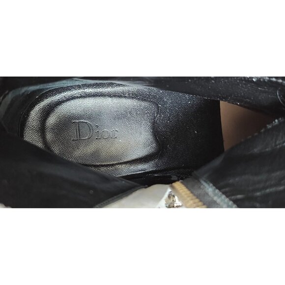 Dior Homme Suede Ankle Men's Gray Suede Mid-Calf Boots Size US 12 / EU 46 - Picture 14 of 15